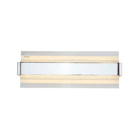 Vertical-Cascade LED Wall Sconce Chrome