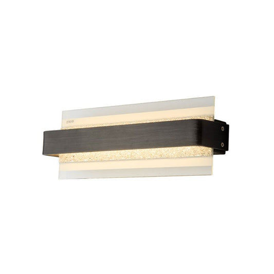 Vertical-Cascade LED Wall Sconce Weathered Black