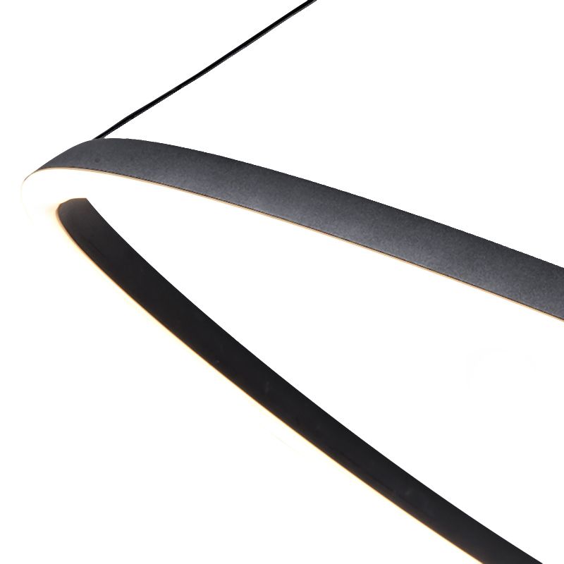 Acrylic Ribbon LED Pendant sconce Sandy Black FOCALE