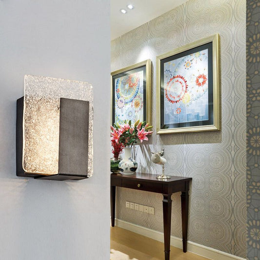 Cascadia Farmhouse LED Wall Lamp Black