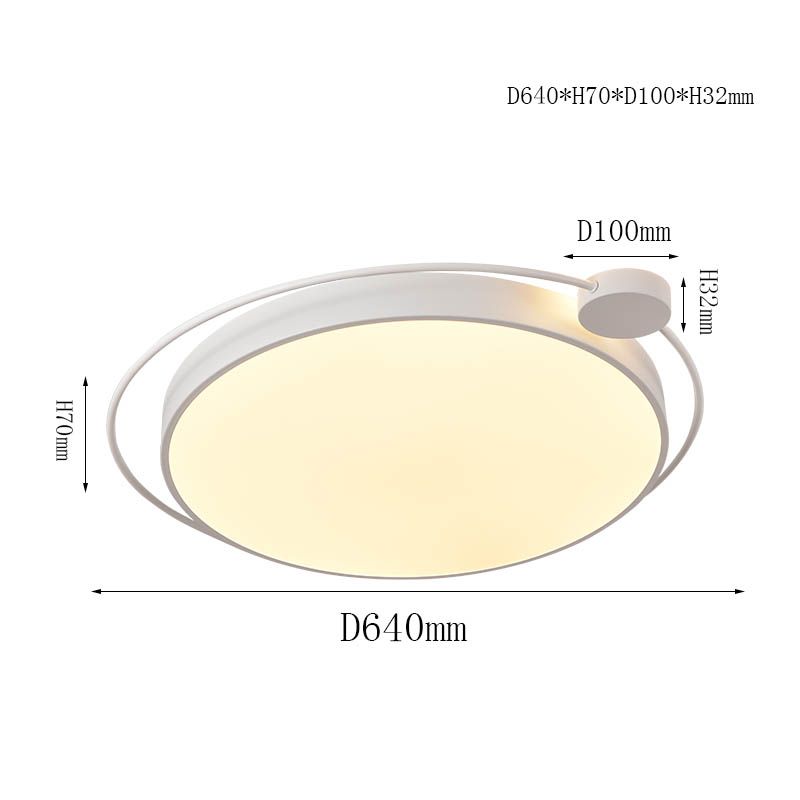 Circle Metal Flush Ceiling-mounted Light