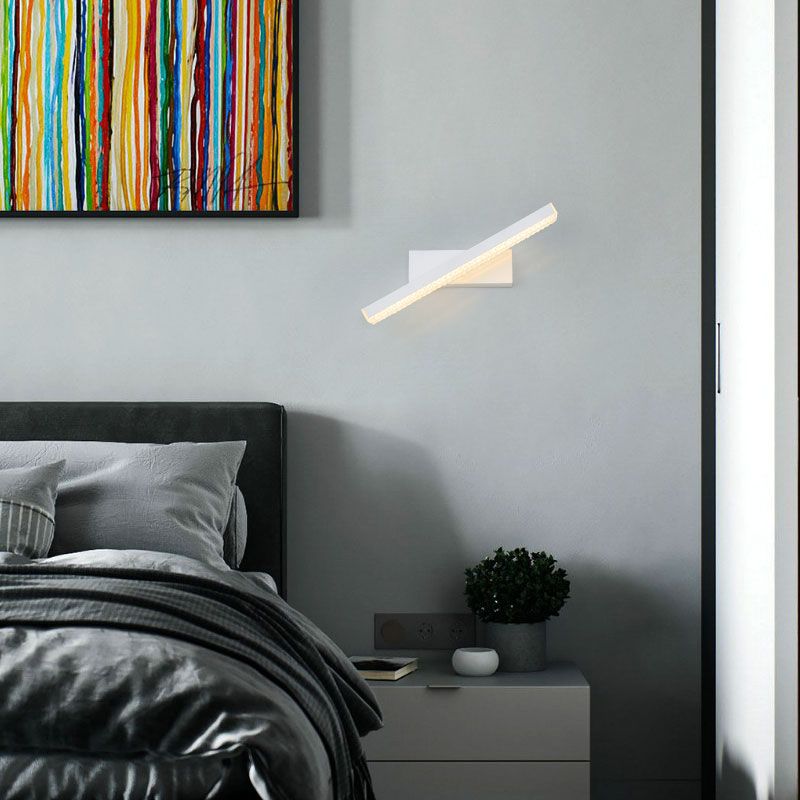 Contemporary LED Mirror Wall Light Sandy White