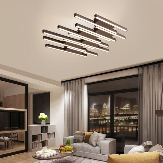 Criss-Crossed Ceiling Mounted Light