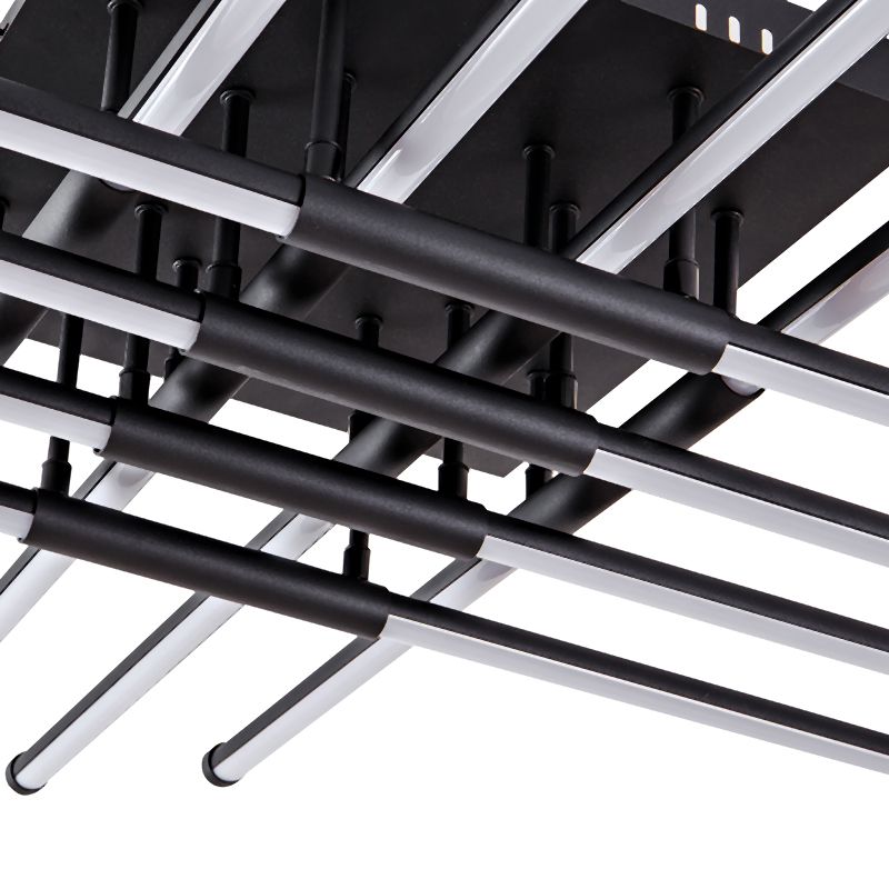 Crossline-mat LED Ceiling-Mounted light Sandy Black