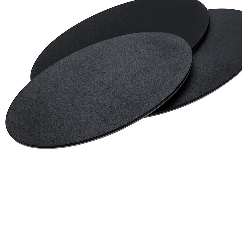 Disc-shaped LED wall sconce Sandy Black