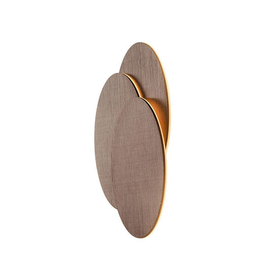 Disc-shaped LED wall sconce Sandy Coffee