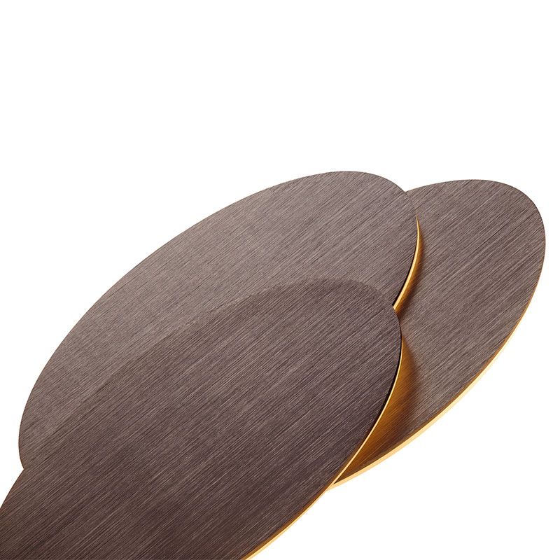 Disc-shaped LED wall sconce Sandy Coffee