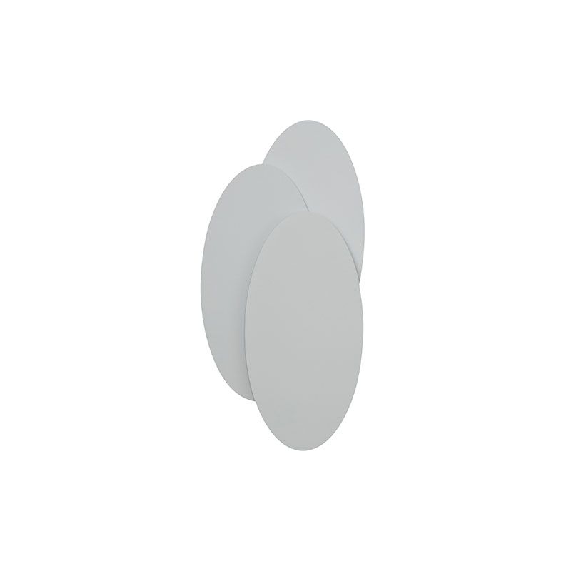 Disc-shaped LED wall sconce Sandy White