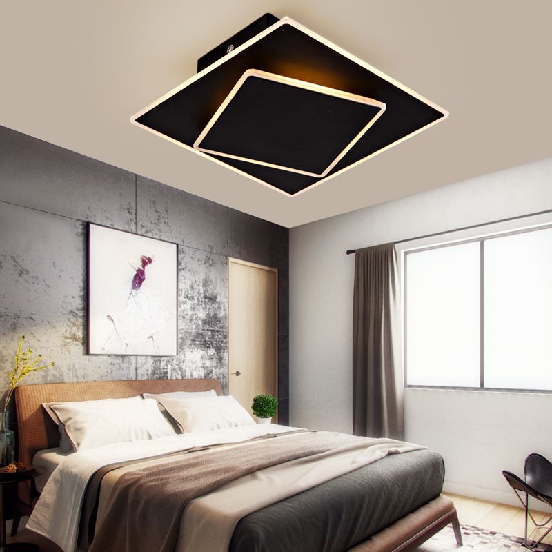 Double Square Ceiling-mounted Lamp