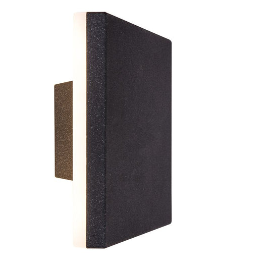 Double Square-lap LED Wall Light Black