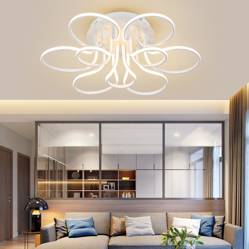 Floral Flush LED Ceiling-mounted Light
