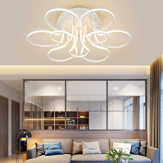 Floral Flush LED Ceiling-mounted Light