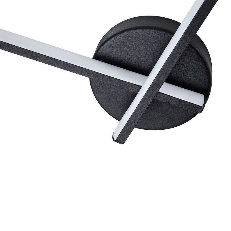 Flos coordinates W2 LED wall lamp Sandy Black