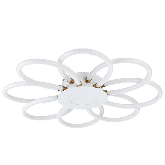 flower-shaped LED ceiling-mounted light  Sandy White