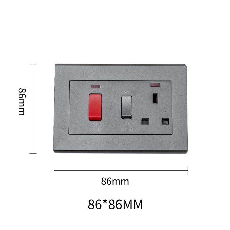 Focale B41 Cooker Socket Grey (50 PIECES IN A CARTON)