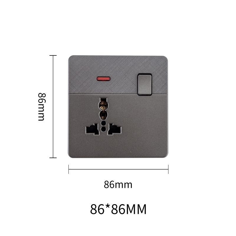 Focale B41 Single Socket Grey (50 PIECES IN A CARTON)