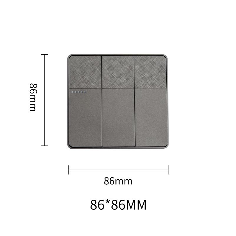 Focale B41 Three Gang Switch Grey (100 PIECES IN A CARTON)