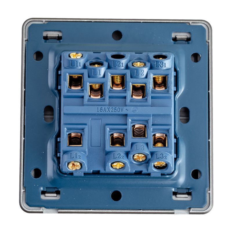 Focale B41 Three Gang Switch Grey (100 PIECES IN A CARTON)