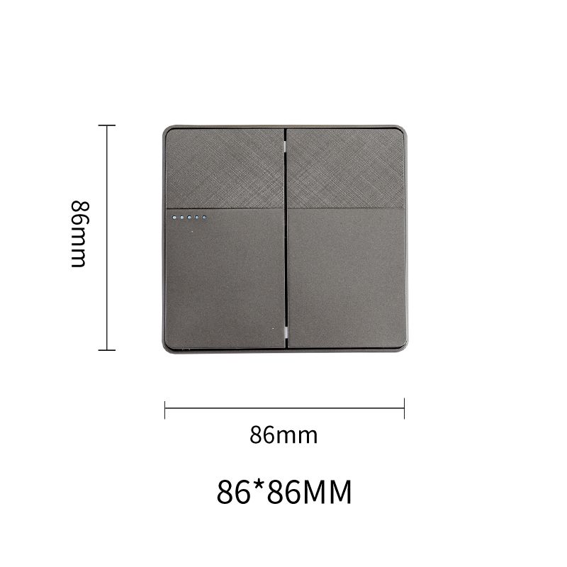 Focale B41 Two Gang Switch Grey (100 PIECES IN A CARTON)