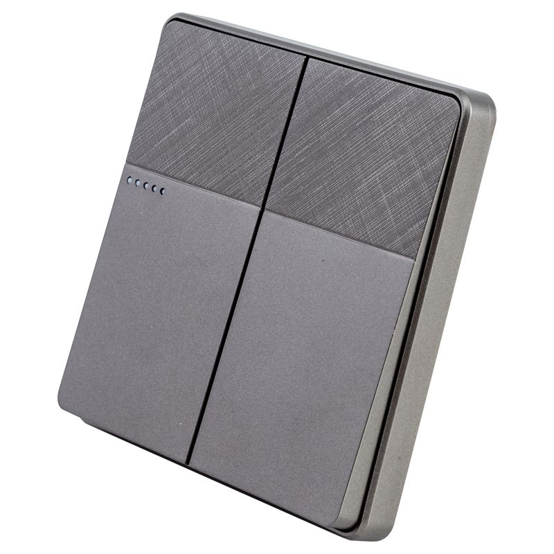 Focale B41 Two Gang Switch Grey (100 PIECES IN A CARTON)