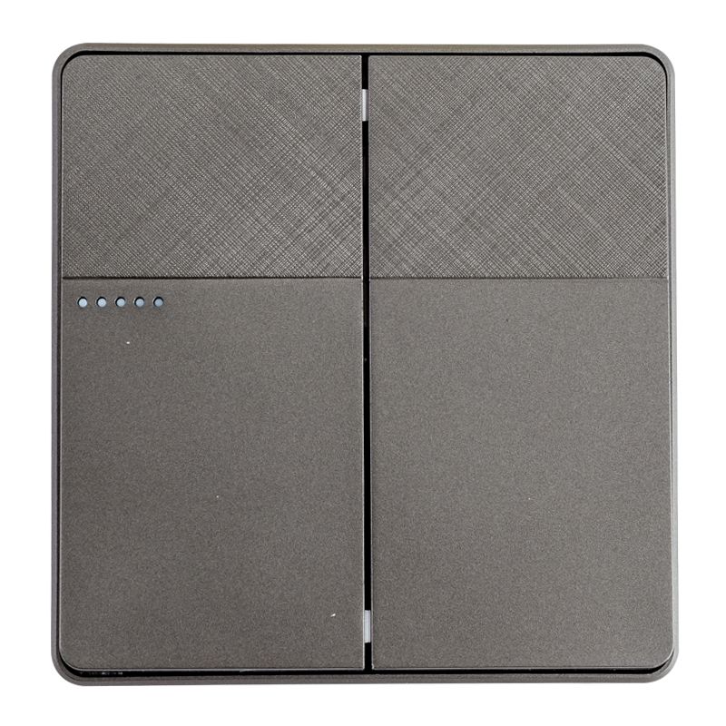 Focale B41 Two Gang Switch Grey (100 PIECES IN A CARTON)