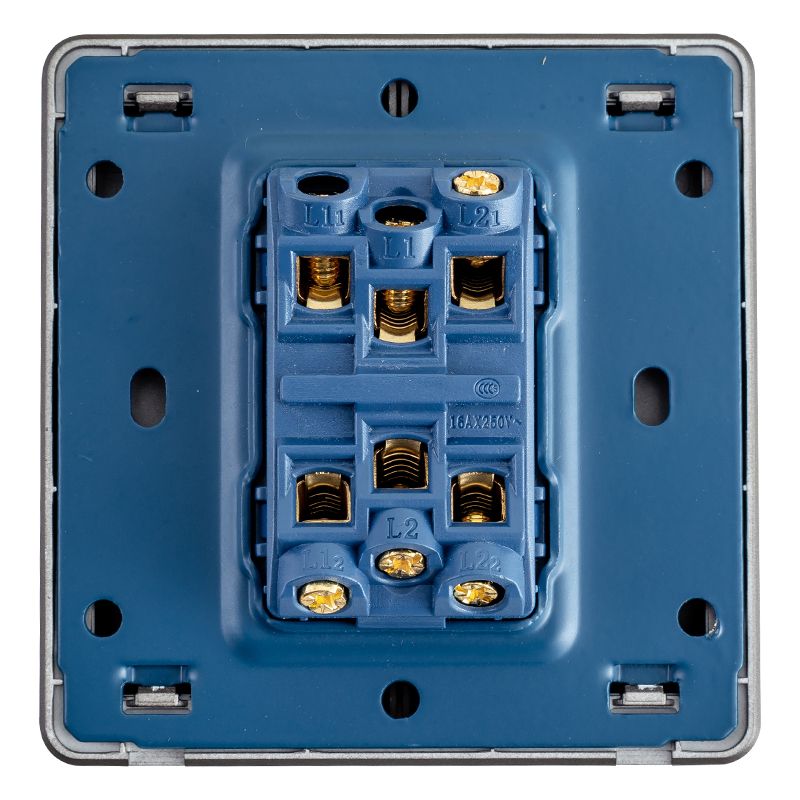 Focale B41 Two Gang Switch Grey (100 PIECES IN A CARTON)