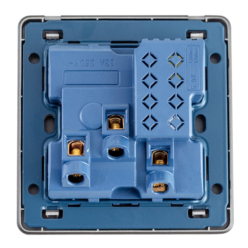 Focale B41 Universal USB Single SocketÂ  Grey FOCALE (100 PIECES IN A CARTON)