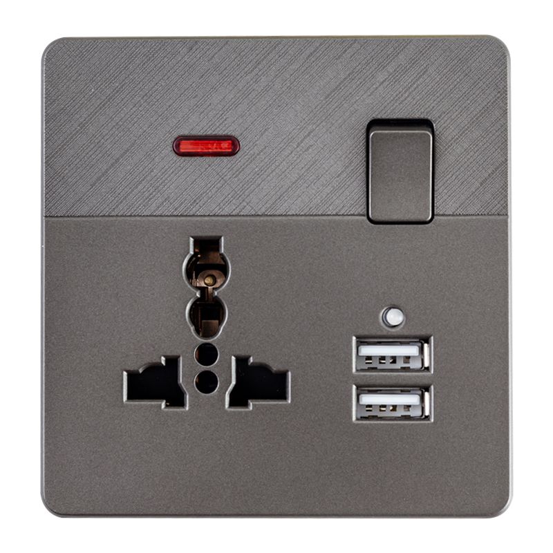 Focale B41 Universal USB Single SocketÂ  Grey FOCALE (100 PIECES IN A CARTON)