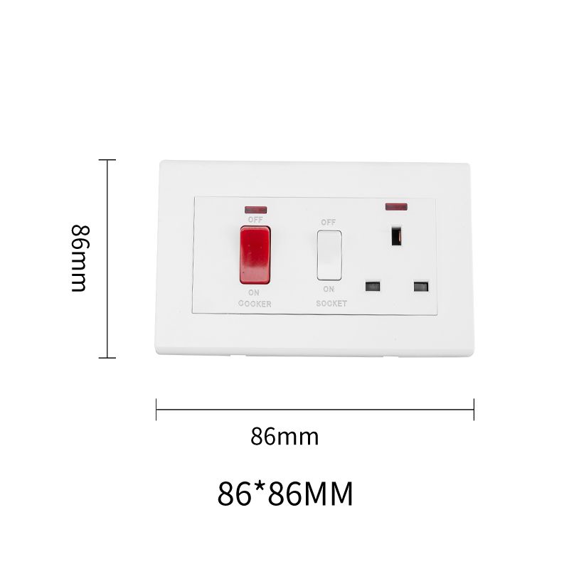 Focale B50 Cooker Socket White FOCALE (50 PIECES IN A CARTON)