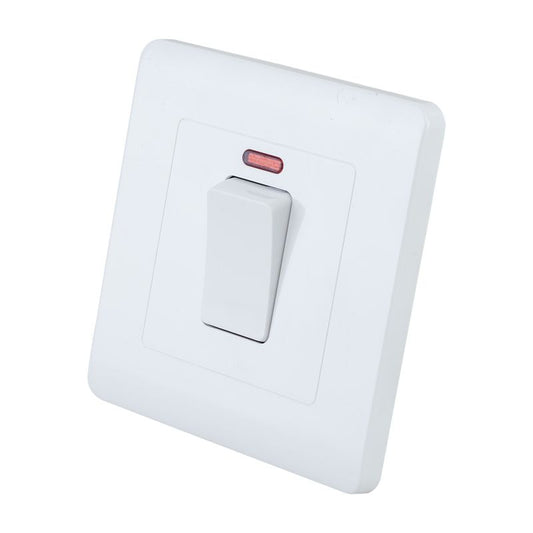 Focale B50 Double AC Switch White FOCALE (100 PIECES IN A CARTON)