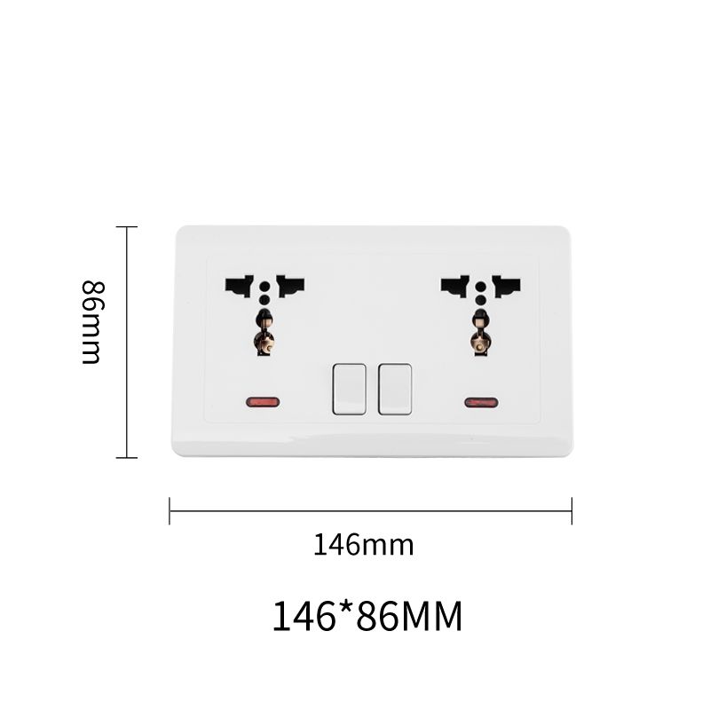Focale B50 Double Socket Socket White FOCALE (100 PIECES IN A CARTON)