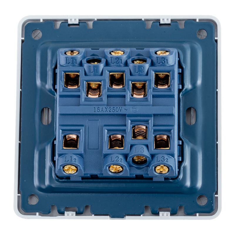 Focale B50 Three Gang Switch White FOCALE (100 PIECES IN A CARTON)