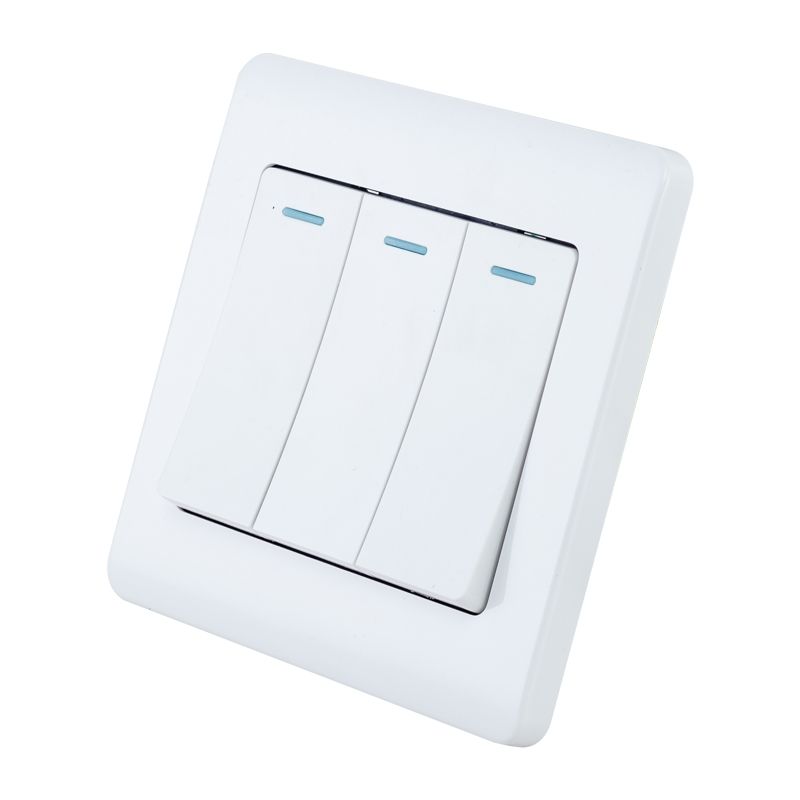 Focale B50 Three Gang Switch White FOCALE (100 PIECES IN A CARTON)