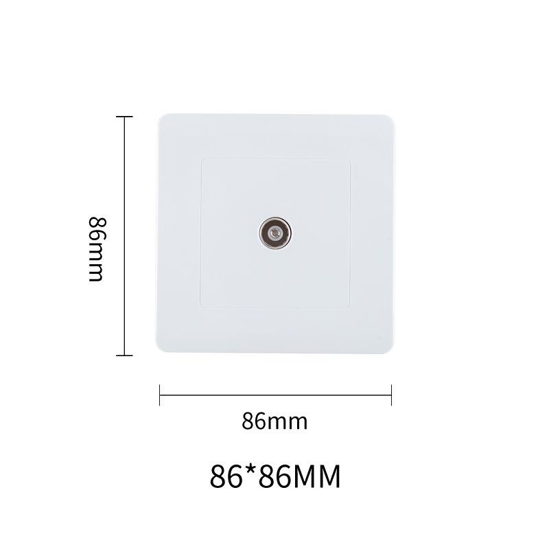 Focale B50 TV Socket White FOCALE (100 PIECES IN A CARTON)