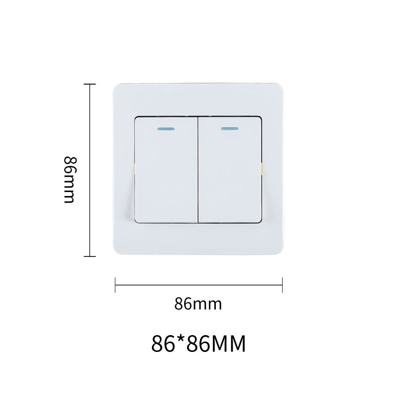Focale B50 Two Gang Switch White FOCALE (100 PIECES IN A CARTON)