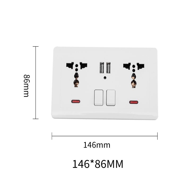 Focale B50 Universal USB Double Socket White FOCALE (50 PIECES IN A CARTON)