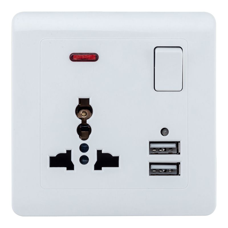 Focale B50 Universal USB Single Socket White FOCALE (100 PIECES IN A CARTON)