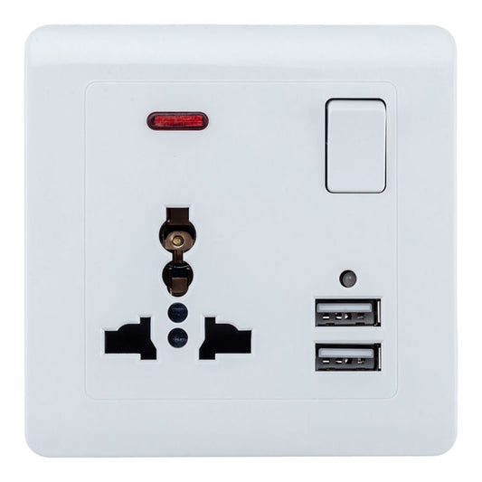 Focale B50 Universal USB Single Socket White FOCALE (100 PIECES IN A CARTON)