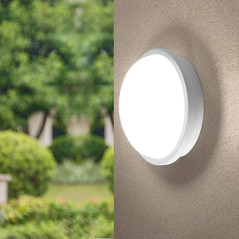FOCALE Round Applique Outdoor Wall Light (40 PIECES IN A CARTON) White