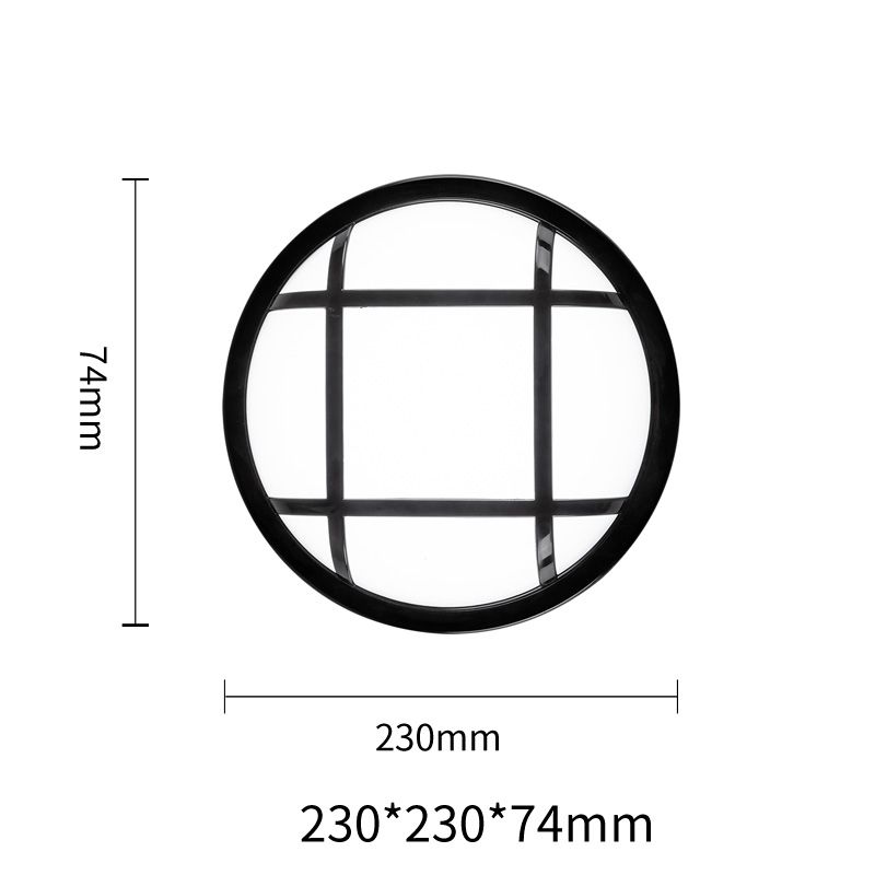 FOCALE Round Barred Outdoor Wall Light (30 PIECES IN A CARTON) White