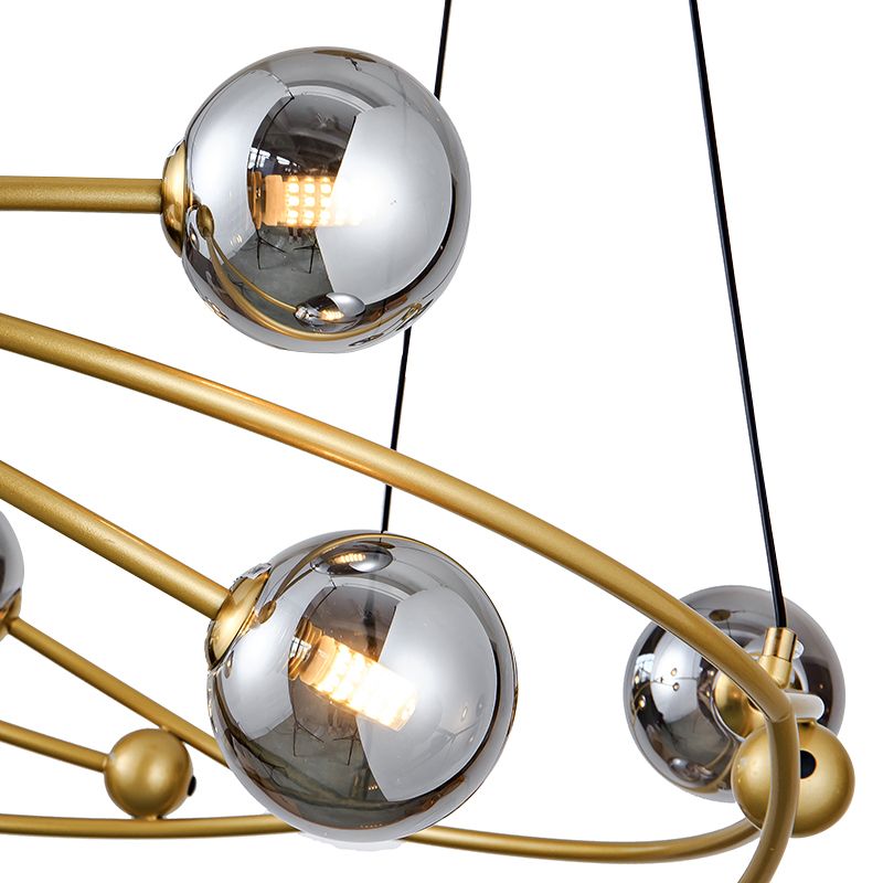 Gold Bubble Wreath Design Chandelier