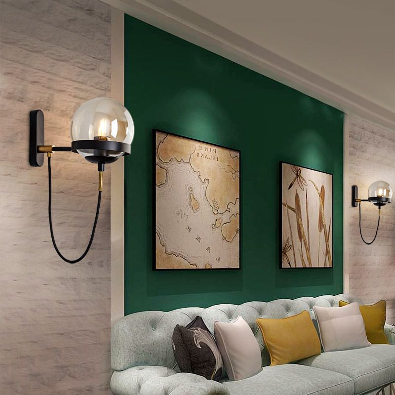 Hanging Ring Orb Wall Lamp