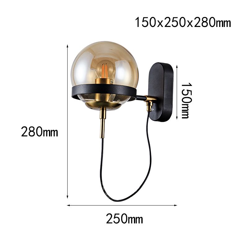 Hanging Ring Orb Wall Lamp