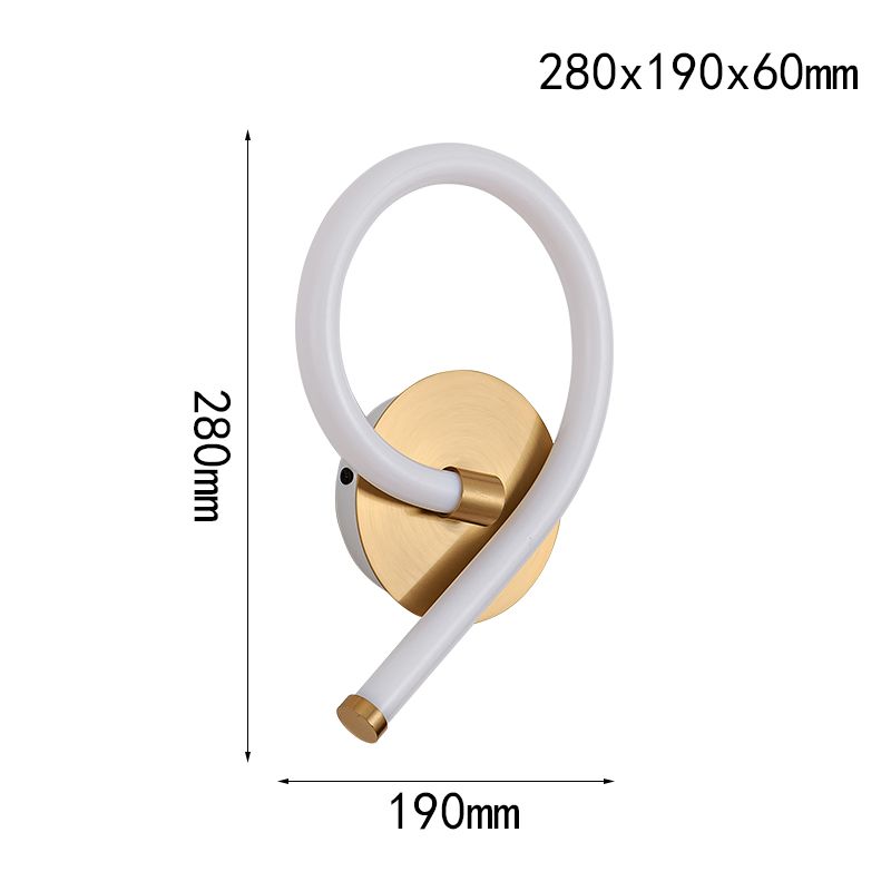 Hemi Round Tube LED Wall Lamp