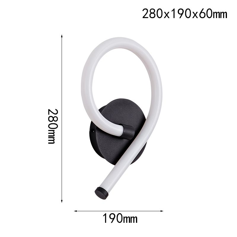 Hemi Round Tube LED Wall Lamp