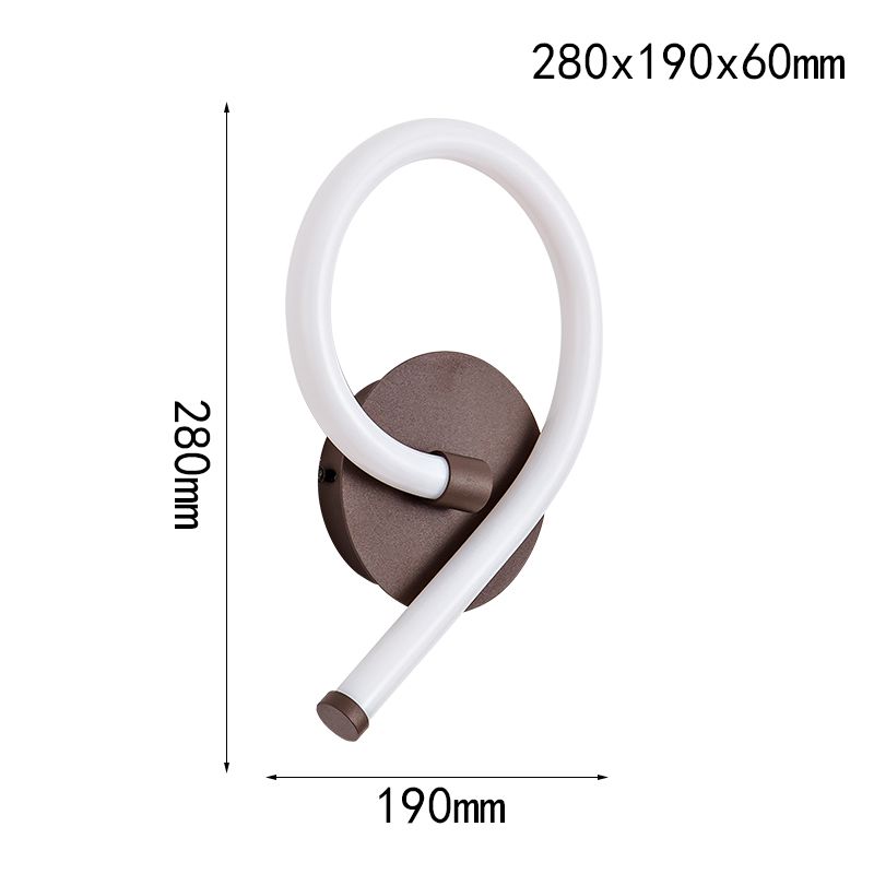 Hemi Round Tube LED Wall Lamp