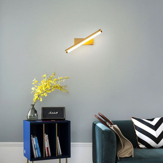 Julian Wall-mounted LED lamp. 180° Rotatable Sandy Coffee