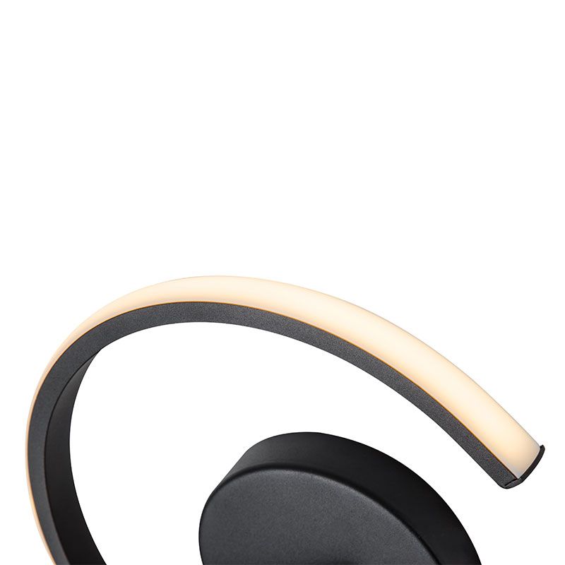 LED Sector-Shape Wall Sconce Lamp Sandy Black