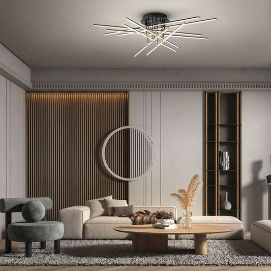Lustre Luxury Style Ceiling-mounted Lamp Gold
