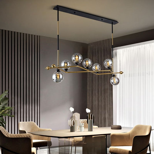 Modern Horizintal Design chadelier with 7 balls